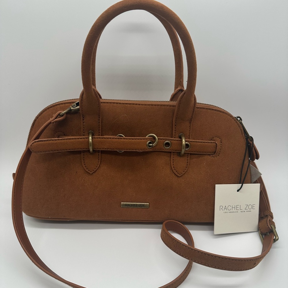 Rachel Zoe Tan Suede Satchel